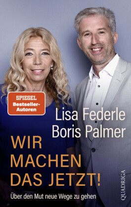 Buchcover mit einem Porträt von Lisa Federle und Boris Palmer