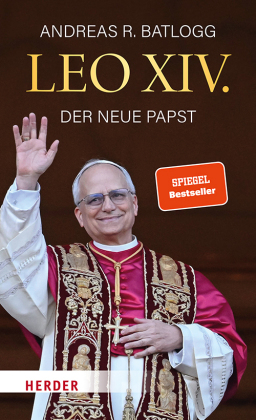 Buchcover mit einem Porträt von Papst Leo XIV.