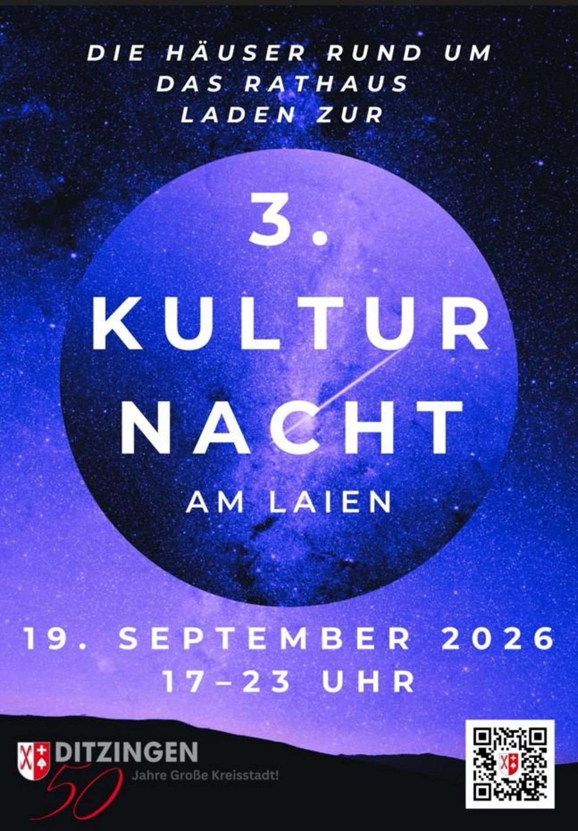 Plakat 3. Kulturnacht am Laien