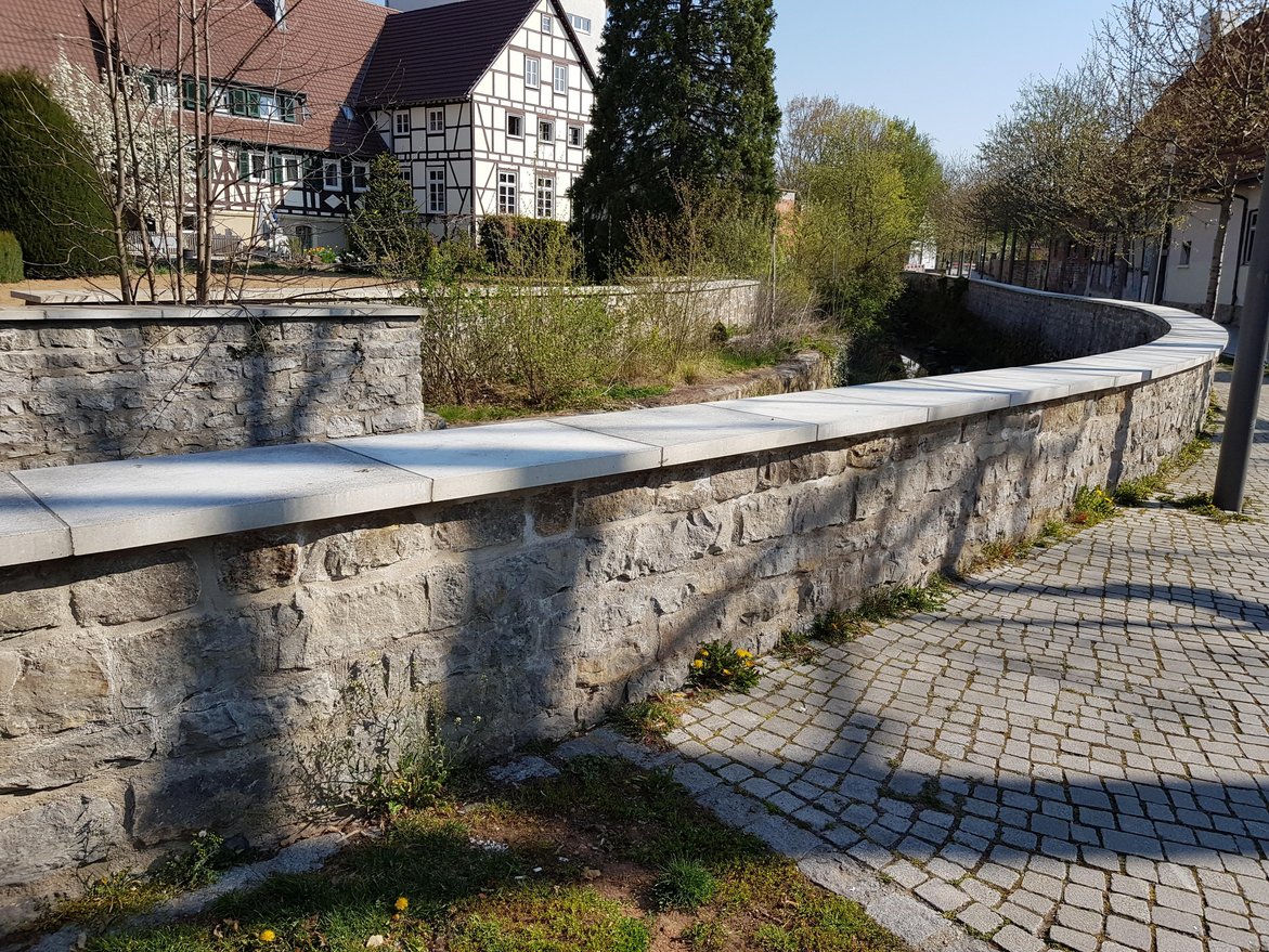 Ufermauer an der Glems