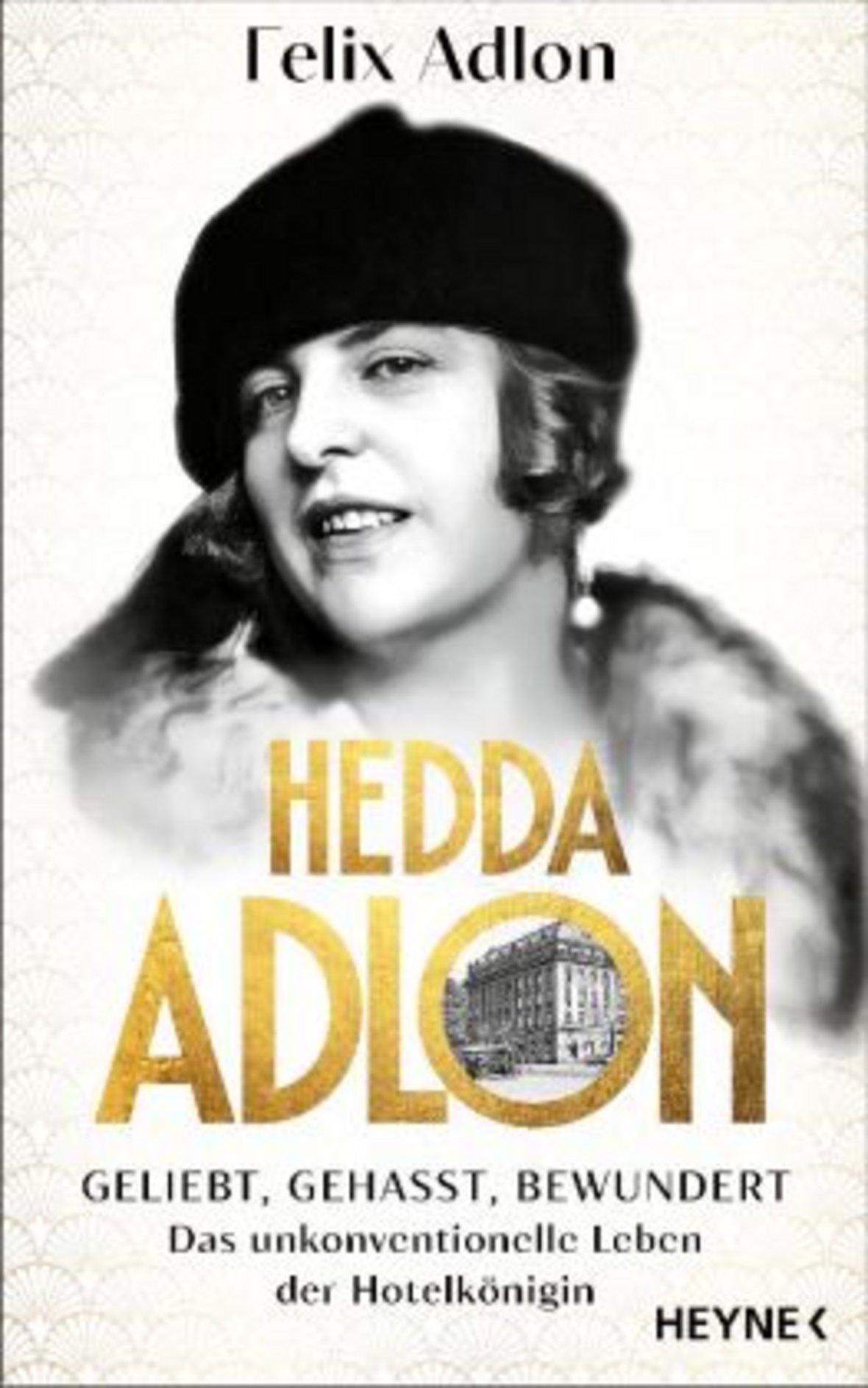 Buchcover mit dem Porträt von Hedda Adlon
