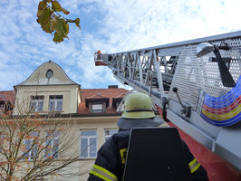 Drehleitereinsatz aus Sicht des Maschinisten