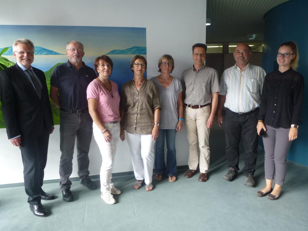 Mitglieder der Steuerungsgruppe v.l.n.r. OB Michael Makurath, Hans-Peter Straub, Anke Braun, Gerlinde Wolf, Katrin Groshaupt, 