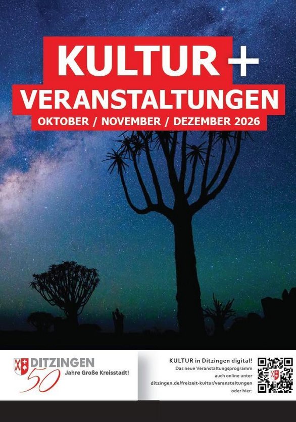 Titelseite Veranstaltungsprogramm Oktober / November / Dezember 2026