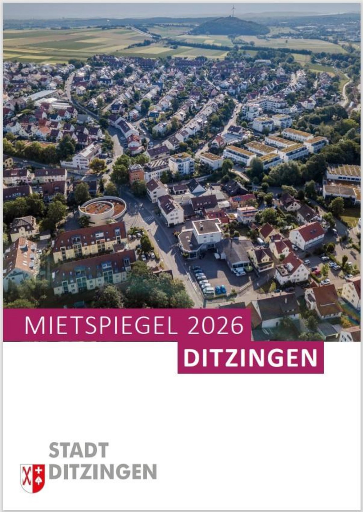Titelseite Mietspiegel Ditzingen 2026