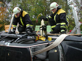 Fixierung des Schwelleraufsatzes