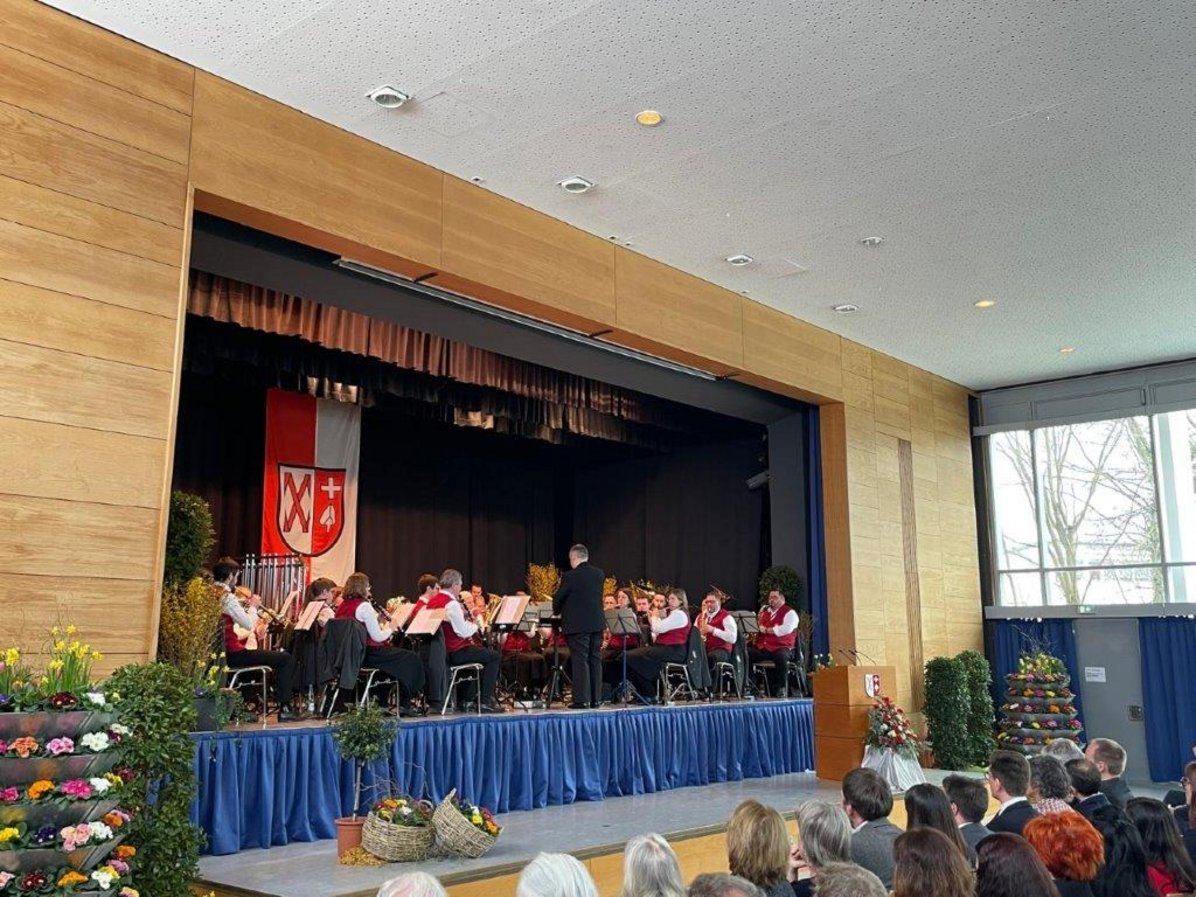 Musiker auf der Bühne beim Neujahrsempfang