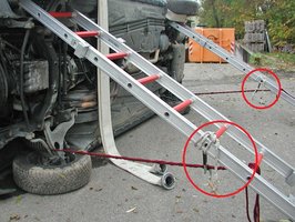Stabilisierung durch Verdrillen mit  Kupplungsschlüssel