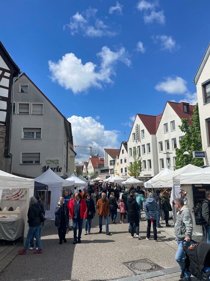 Auf dem Kunsthandwerkermarkt