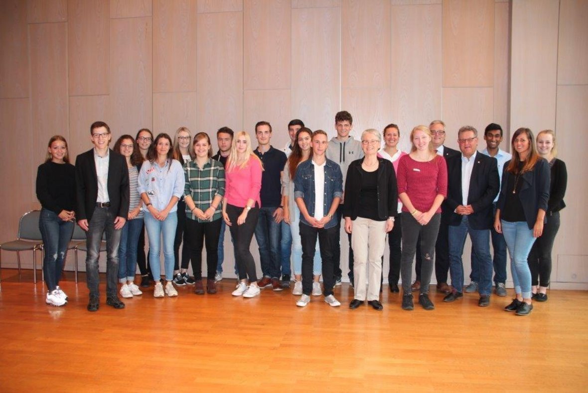 Ausbildungsbeginn bei der Stadt Ditzingen