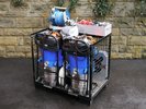 GWT Gitterbox Wassersauger: 2 Wassersauger,1 Tauchpumpe, 2 CSchläuche, 2 DSchläuche, 1 Kabeltrommel, 2 Kugelhähne, 1 Wasserauffangbecken