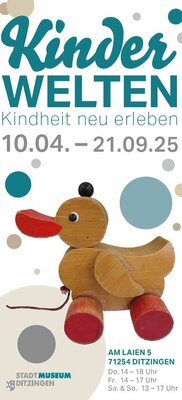 Veranstaltungsplakat Sonderausstellung Kinderwelten