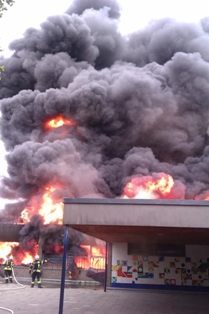 Brand Turnhalle Wilhelmschule