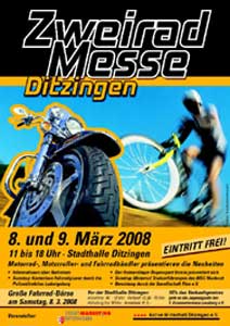 Plakat der Zweiradmesse Ditzingen