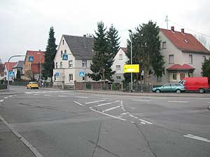 Knoten Weilimdorfer Strae, Gartenstrae und Kirchgartenstrae in Ditzingen